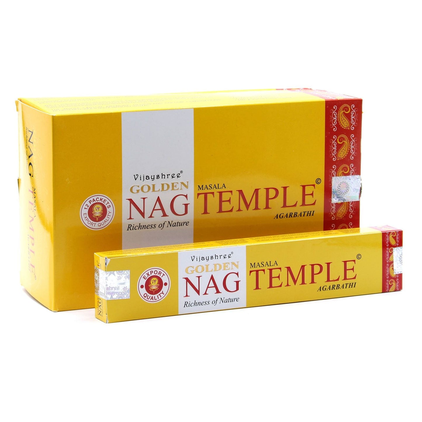 Polished 15g Golden Nag - Temple Incense featuring natural patterning and unique variations - Positive Faith Hope Love