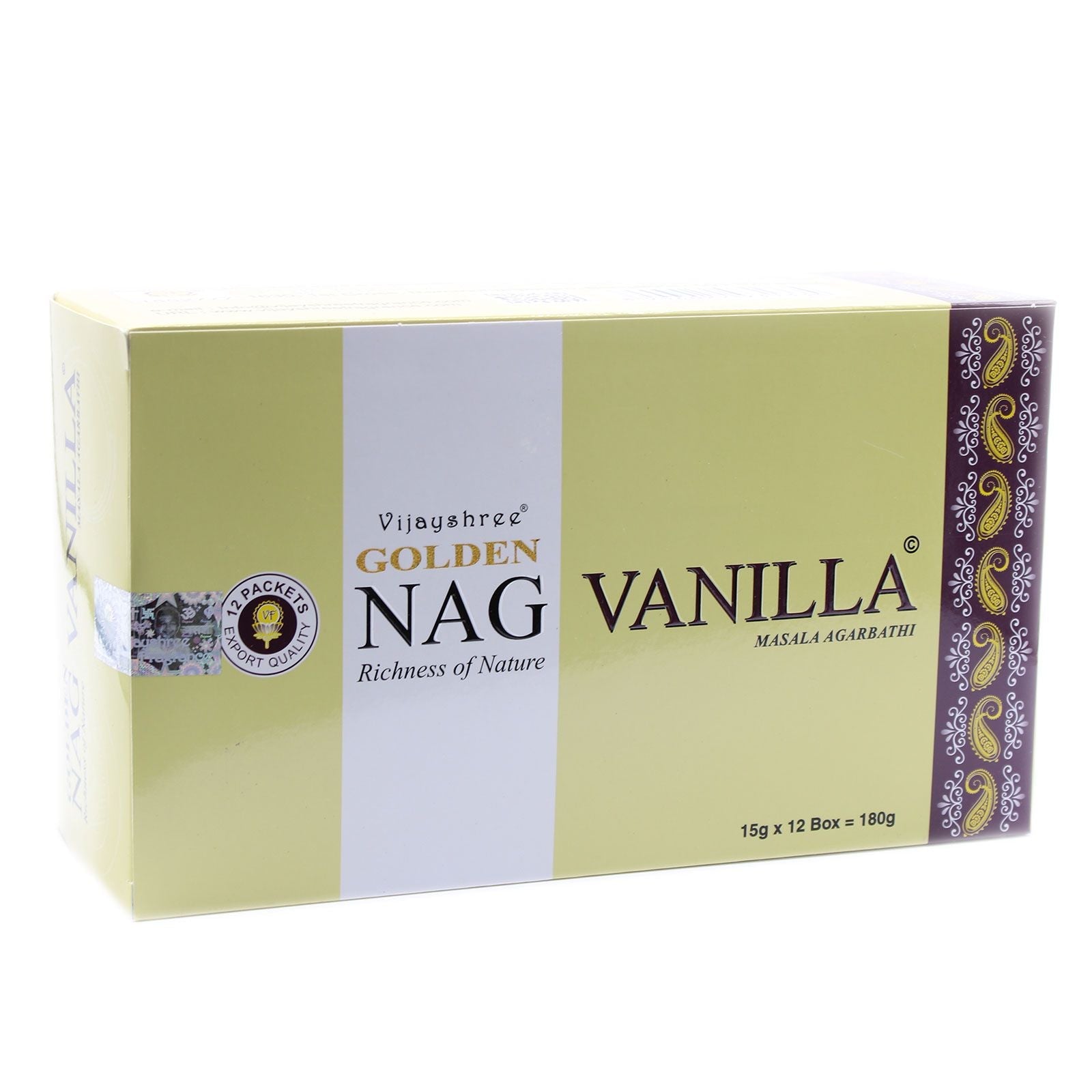 Polished 15G Golden Vanilla Incense featuring natural patterning and unique variations - Positive Faith Hope Love