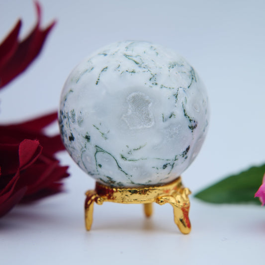 Tree Agate Sphere – 55 mm / 190 g