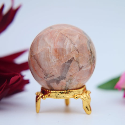 Peach Moonstone Sphere – 46 mm / 135 g