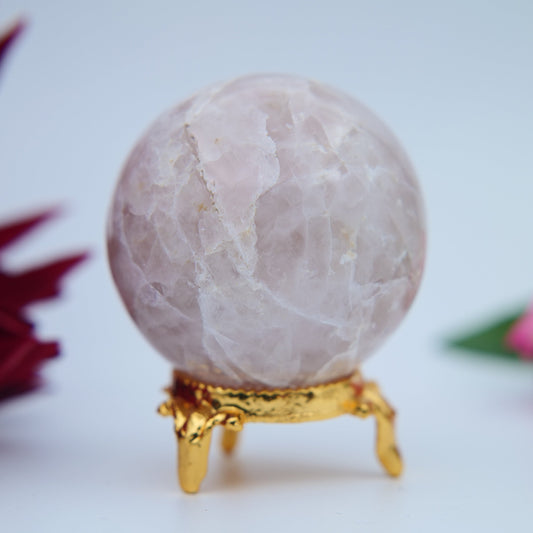 Rose Quartz Sphere – 50 mm / 180 g