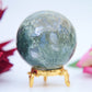 Moss Agate Sphere – 56 mm / 234 g