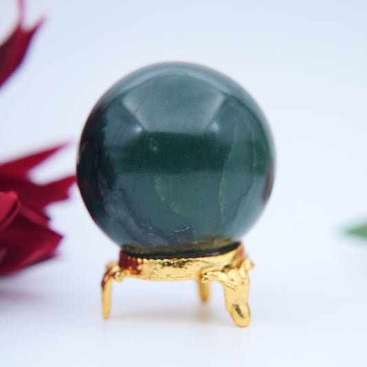 Green Jade Sphere – 49 mm / 161 g