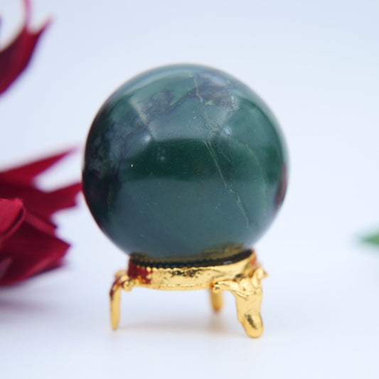 Green Jade Sphere – 49 mm / 161 g