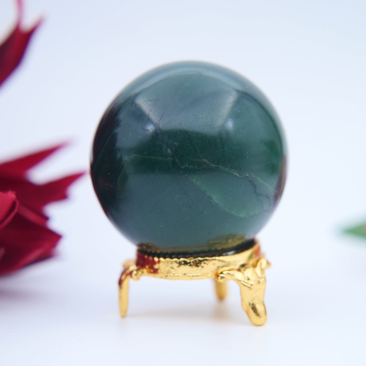 Green Jade Sphere – 49 mm / 161 g