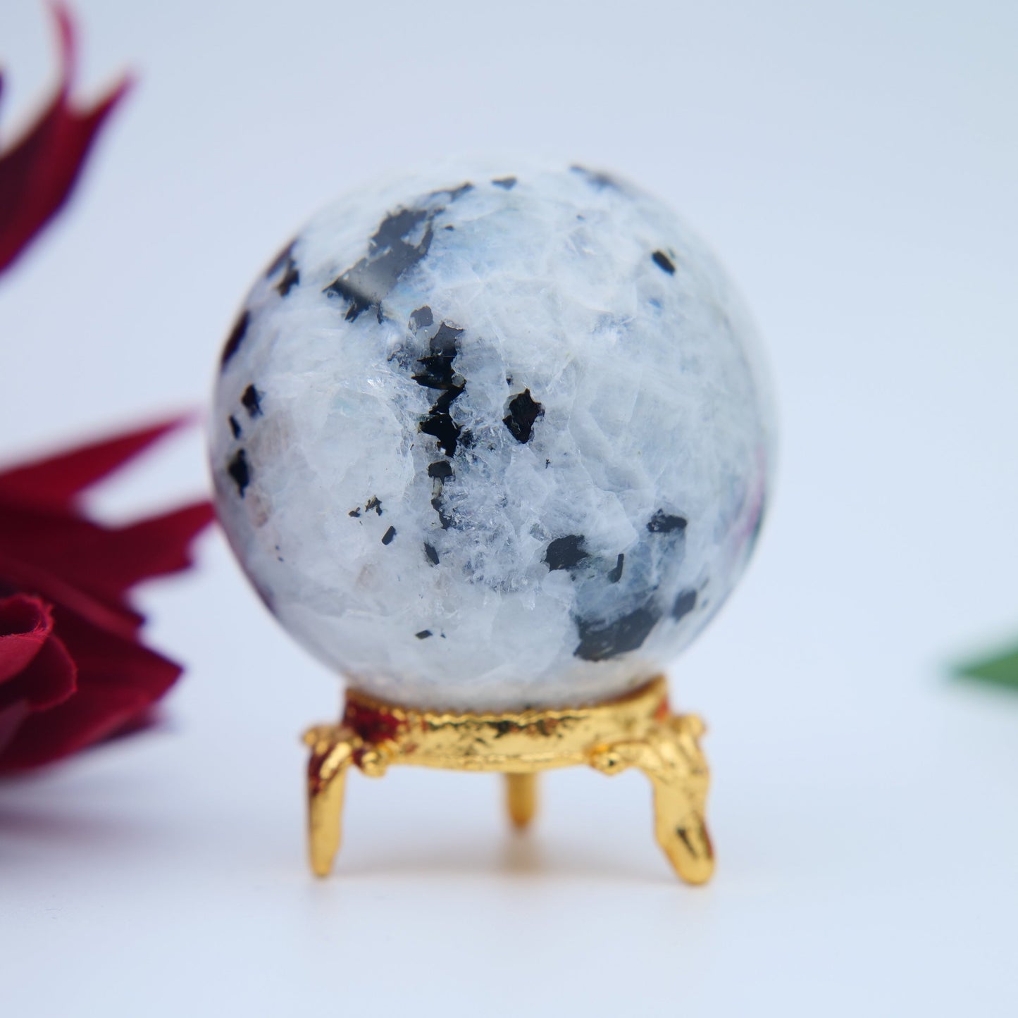 Rainbow Moonstone Sphere – 52 mm / 209 g