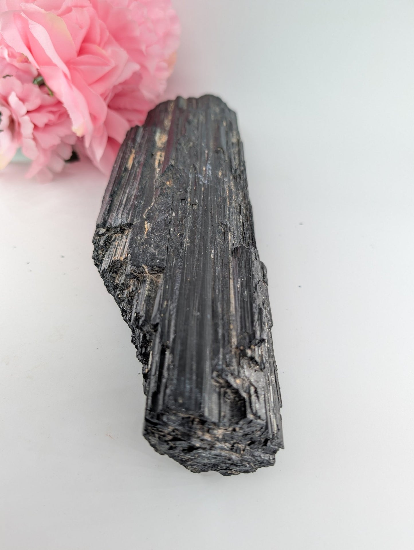 AAA+ Huge Black Tourmaline Crystal - 1540 Grams, 250mm - Positive Faith Hope Love