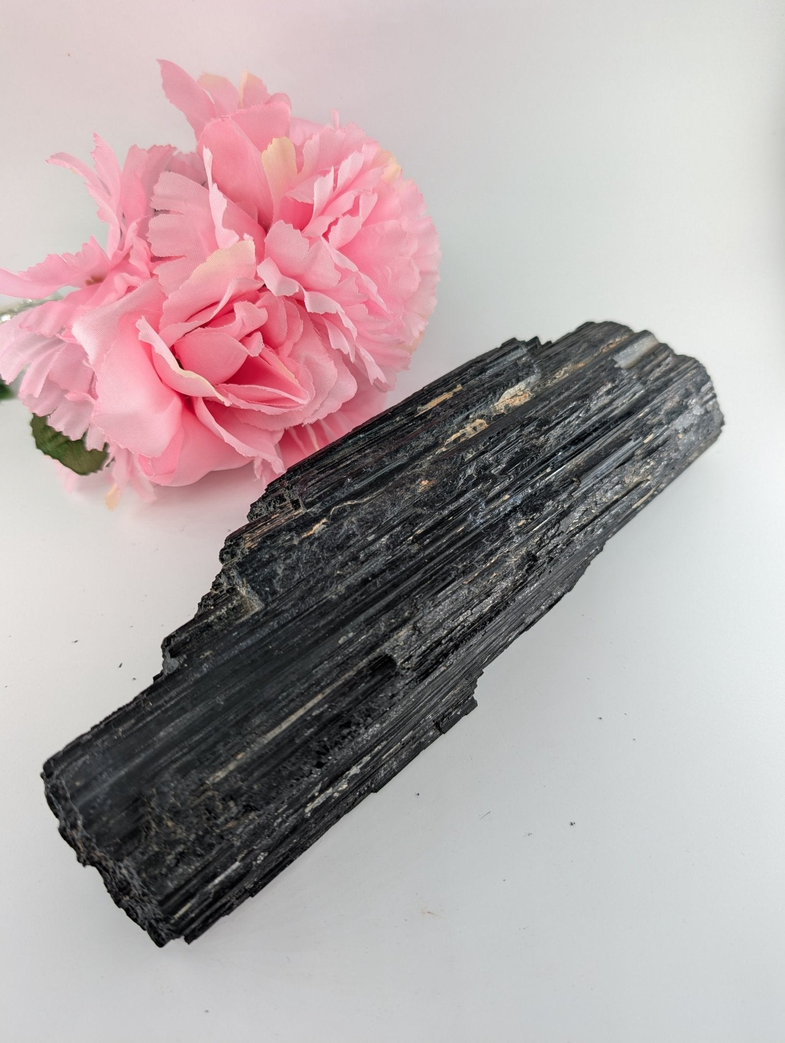 AAA+ Huge Black Tourmaline Crystal - 1540 Grams, 250mm - Positive Faith Hope Love