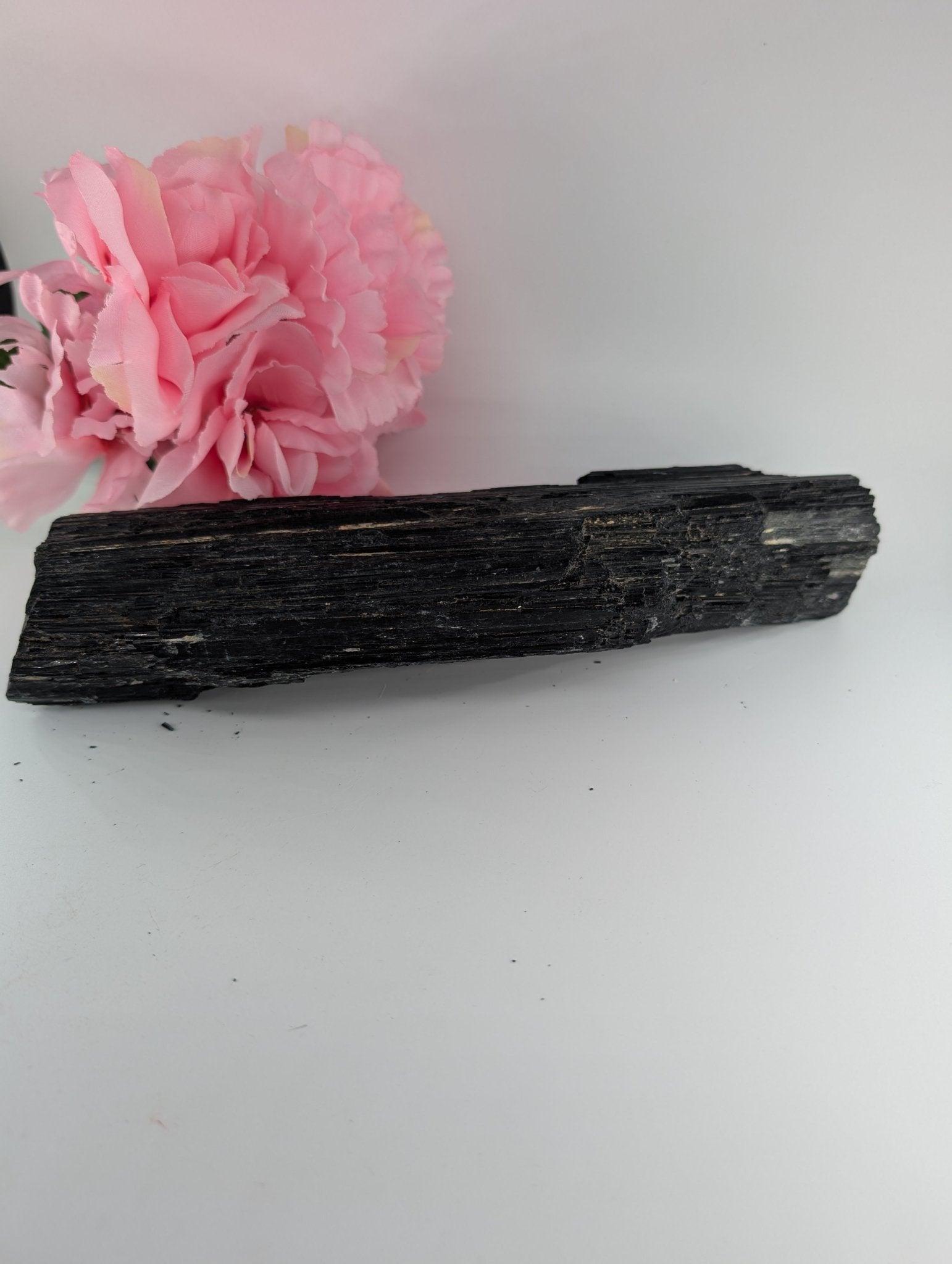 AAA+ Huge Black Tourmaline Crystal - 1540 Grams, 250mm - Positive Faith Hope Love