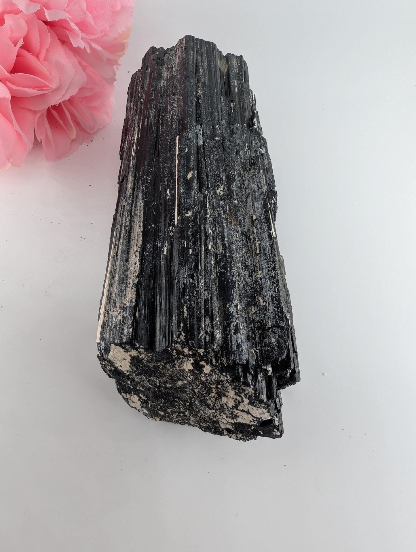 AAA+ Huge Black Tourmaline Crystal - 1548g 200 x 70 x 70mm - Positive Faith Hope Love