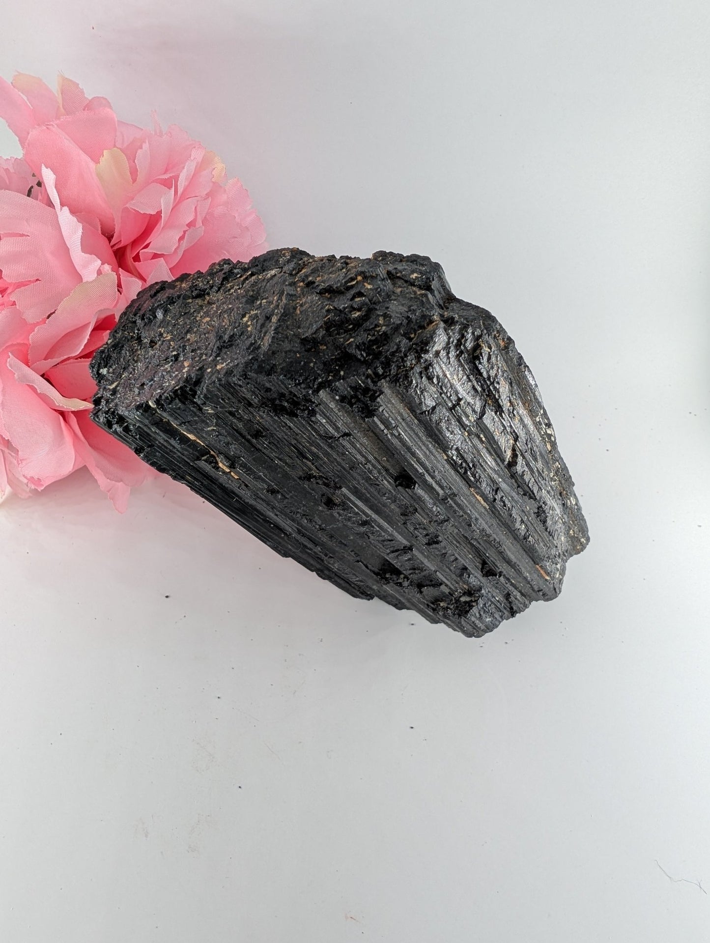 AAA+ Huge Black Tourmaline Crystal - 1811g, 130mm x 90mm x 90mm - Positive Faith Hope Love