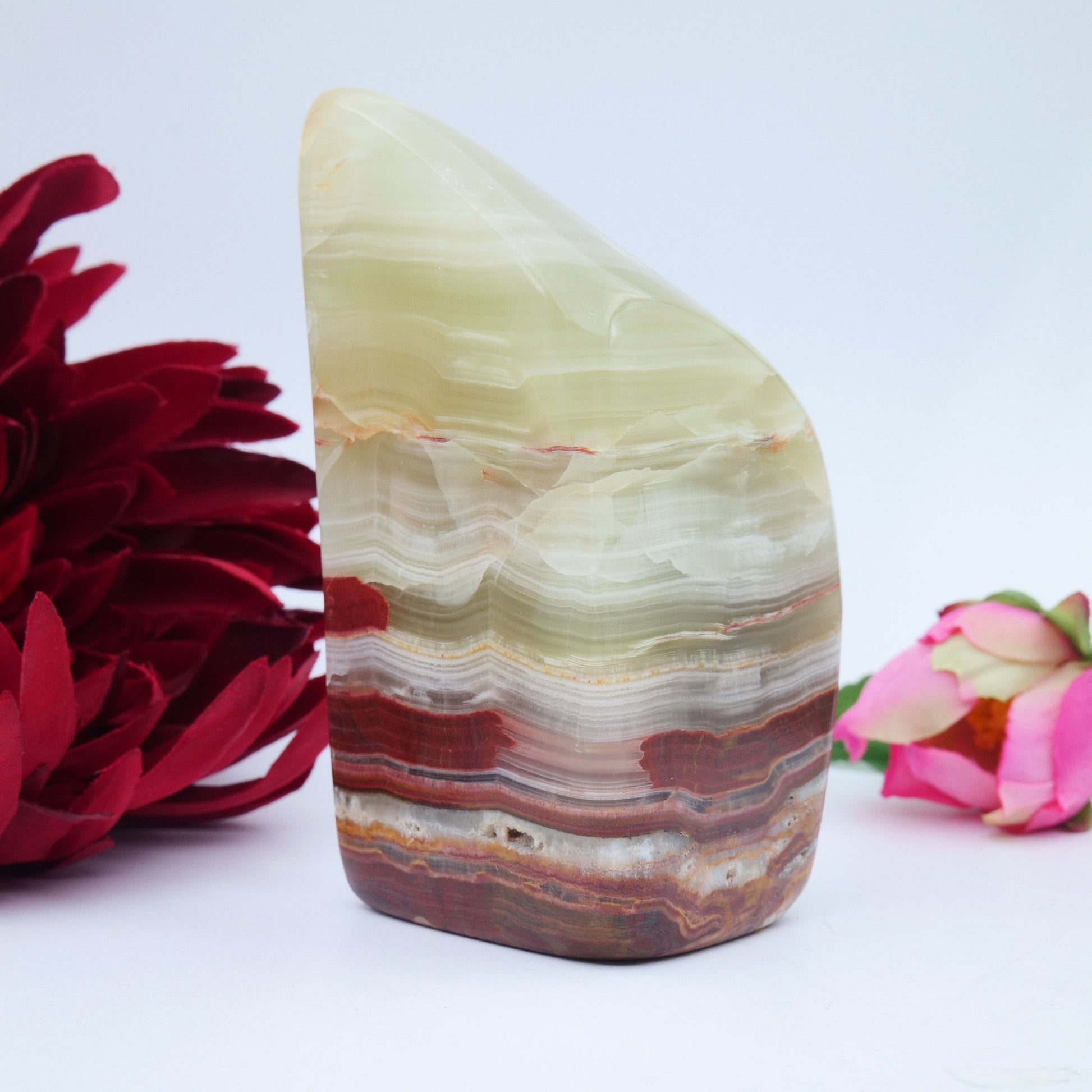 Afghanistan Jade / Onyx Freeform — 329 g - Positive Faith Hope Love