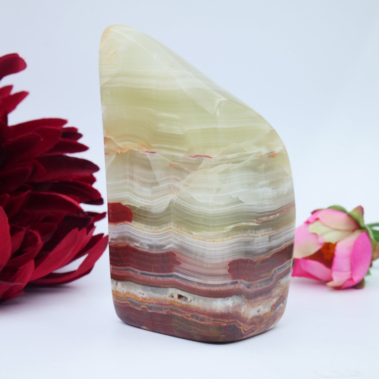 Afghanistan Jade / Onyx Freeform — 329 g - Positive Faith Hope Love