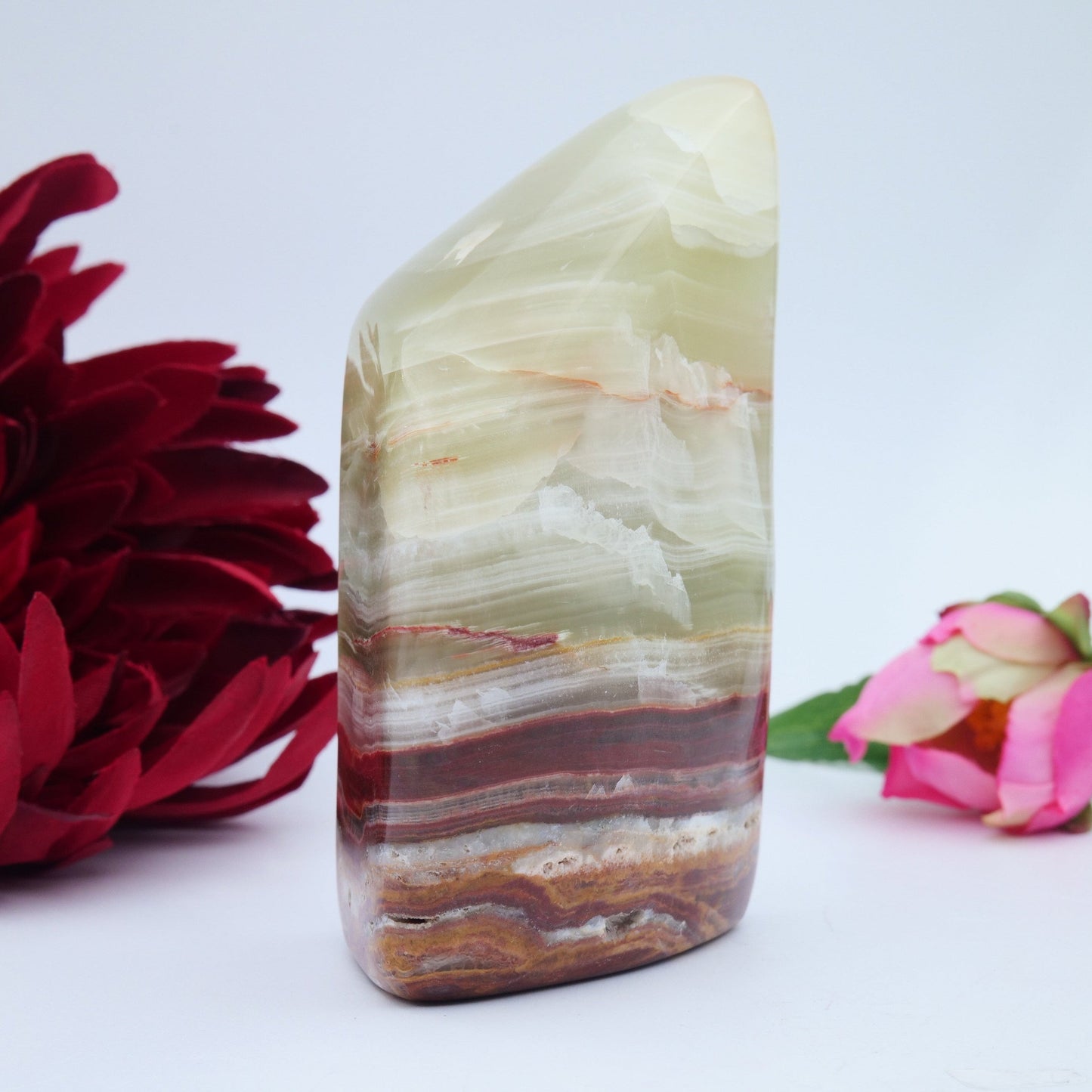 Afghanistan Jade / Onyx Freeform — 329 g - Positive Faith Hope Love