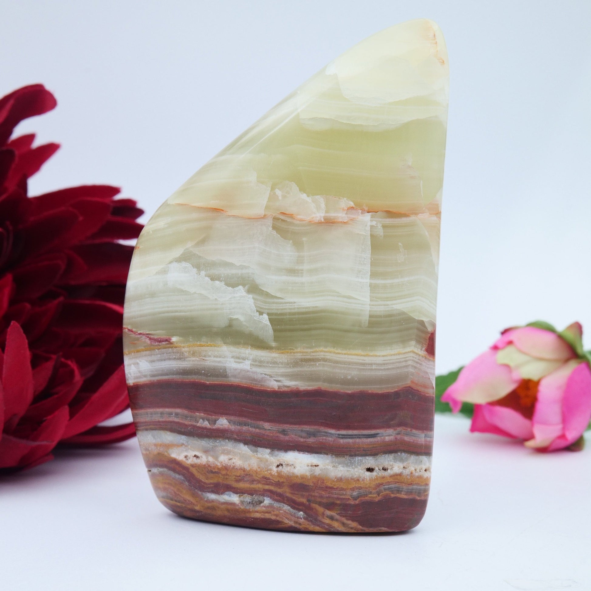 Afghanistan Jade / Onyx Freeform — 329 g - Positive Faith Hope Love