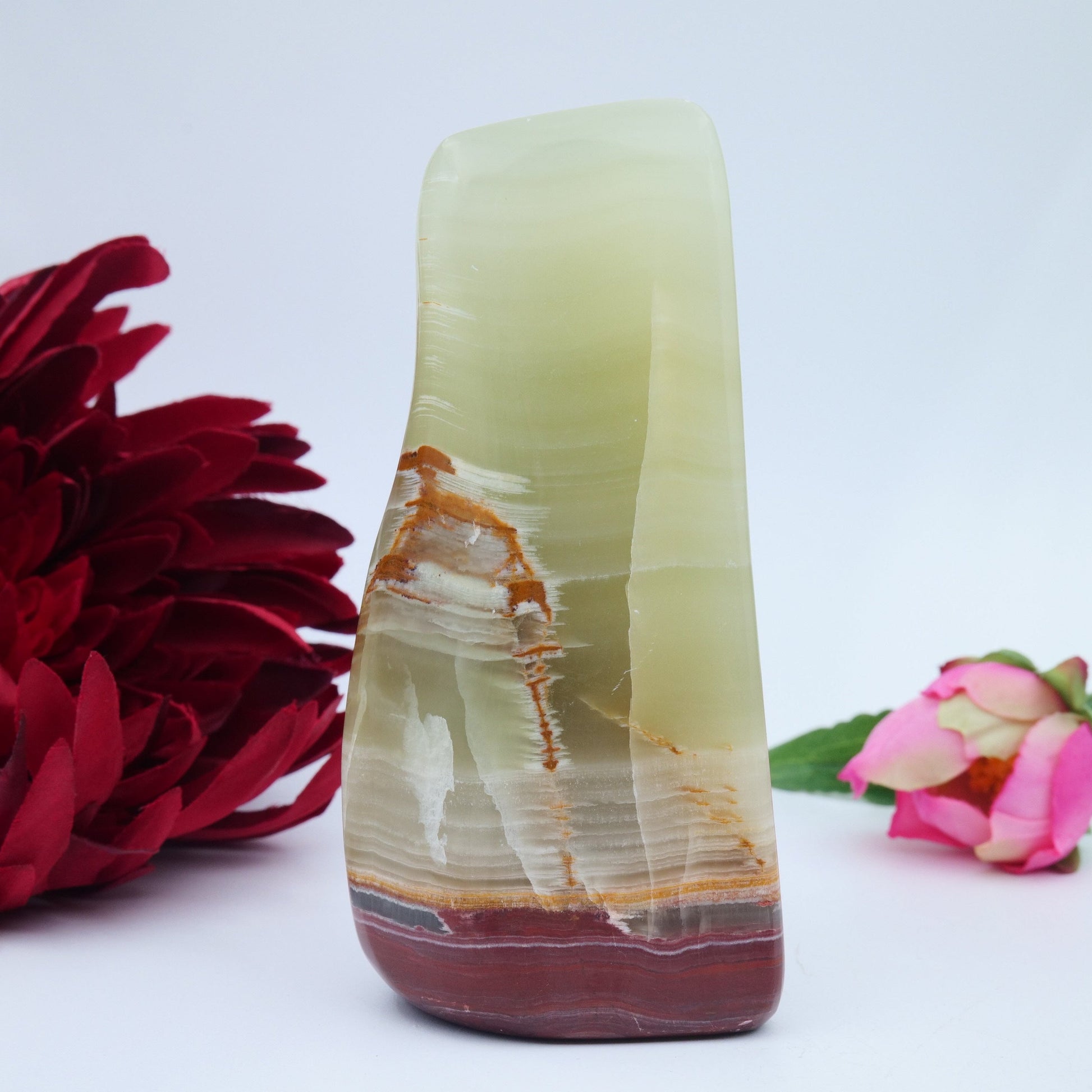 Afghanistan Jade / Onyx Freeform — 502 g - Positive Faith Hope Love