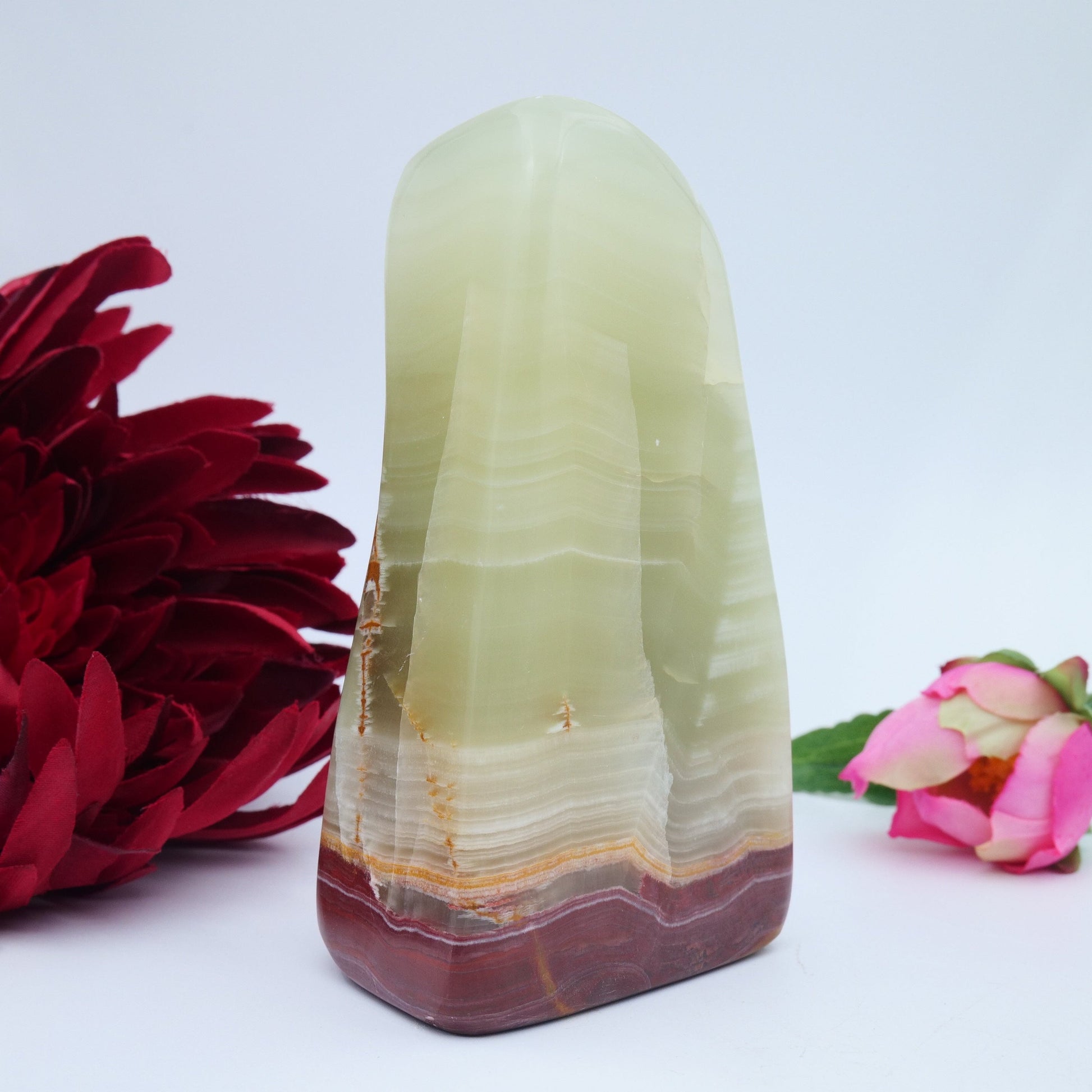 Afghanistan Jade / Onyx Freeform — 502 g - Positive Faith Hope Love