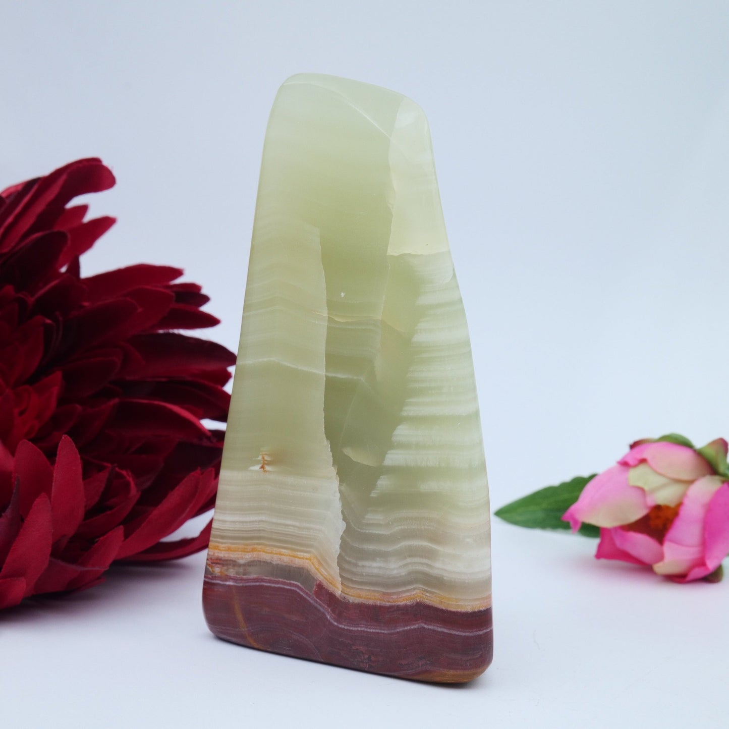 Afghanistan Jade / Onyx Freeform — 502 g - Positive Faith Hope Love