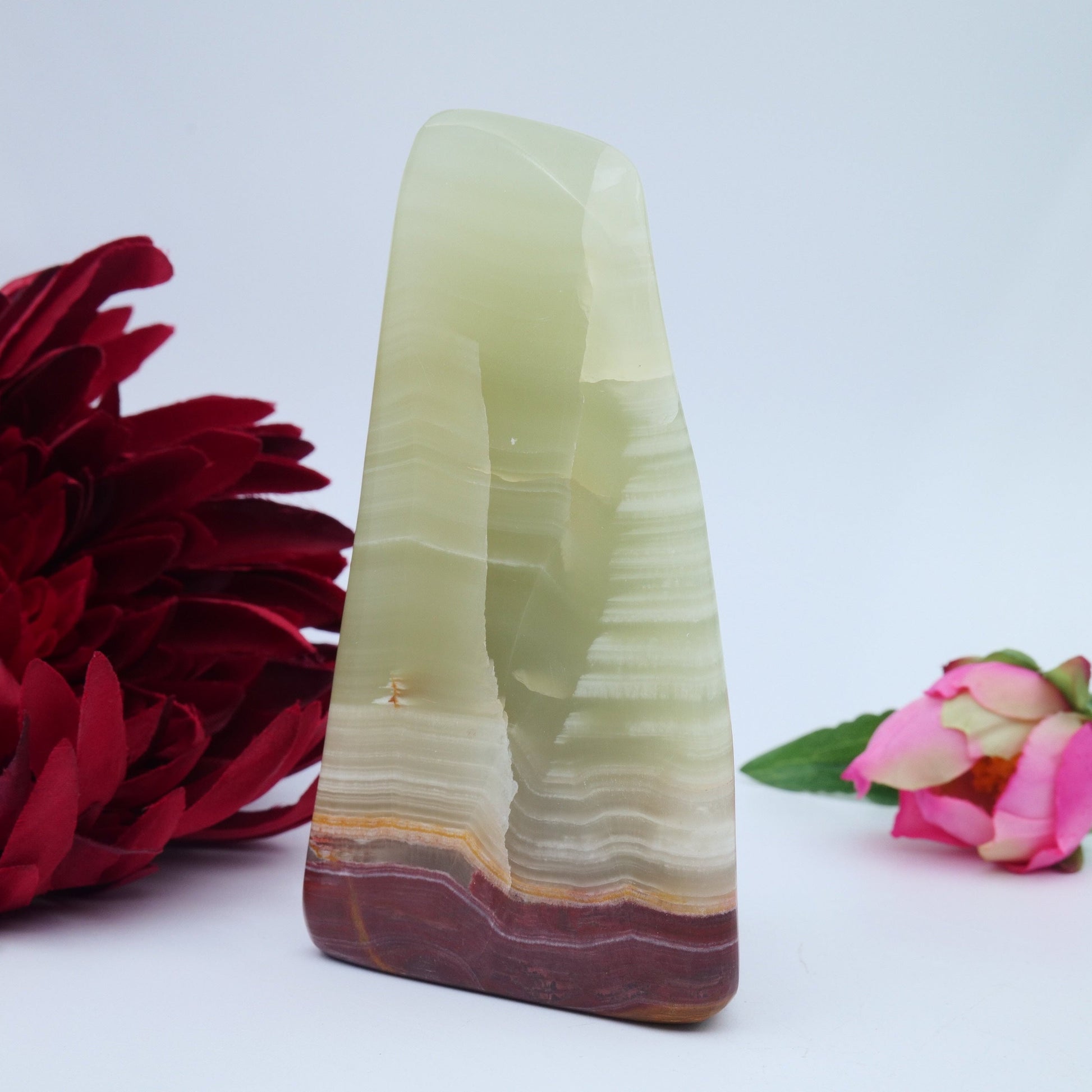 Afghanistan Jade / Onyx Freeform — 502 g - Positive Faith Hope Love