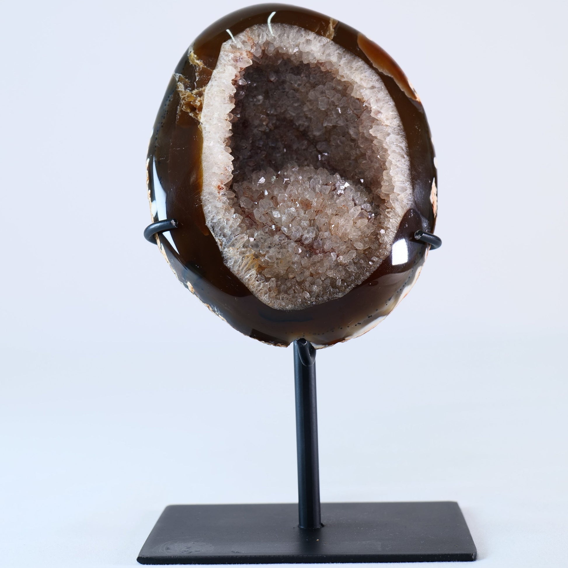 Agate Geode 508g – Brazilian Druzy Crystal - Positive Faith Hope Love