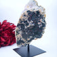 Agate Geode (Brazil) — 1397g, On Stand - Positive Faith Hope Love