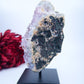 Agate Geode (Brazil) — 1397g, On Stand - Positive Faith Hope Love