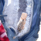 Agate Geode (Brazil) — 1458g, On Stand - Positive Faith Hope Love