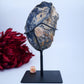 Agate Geode (Brazil) — 825g, On Stand - Positive Faith Hope Love