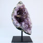 Agate Geode – Brazilian Amethyst on Stand - Positive Faith Hope Love