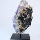 Agate Geode – Brazilian Amethyst on Stand - Positive Faith Hope Love