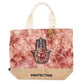 Polished All Natural Bag - Terracotta Stonewash - Hamsa - Protection featuring natural patterning and unique variations - Positive Faith Hope Love