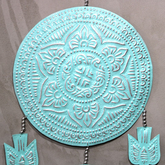 Polished Aluminium Mobile Angels Assorted Colors featuring natural patterning and unique variations - Positive Faith Hope Love