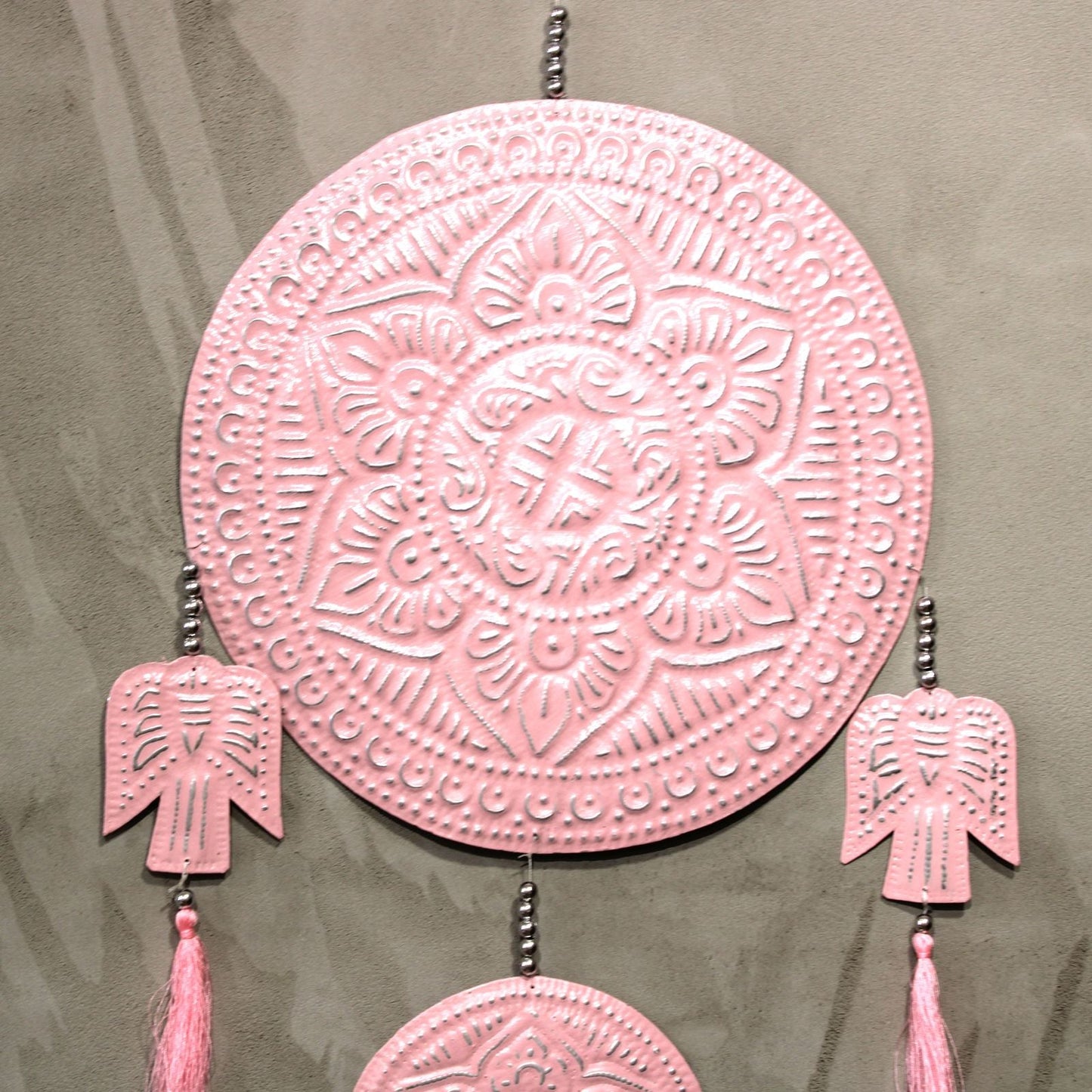 Polished Aluminium Mobile Angels Assorted Colors featuring natural patterning and unique variations - Positive Faith Hope Love