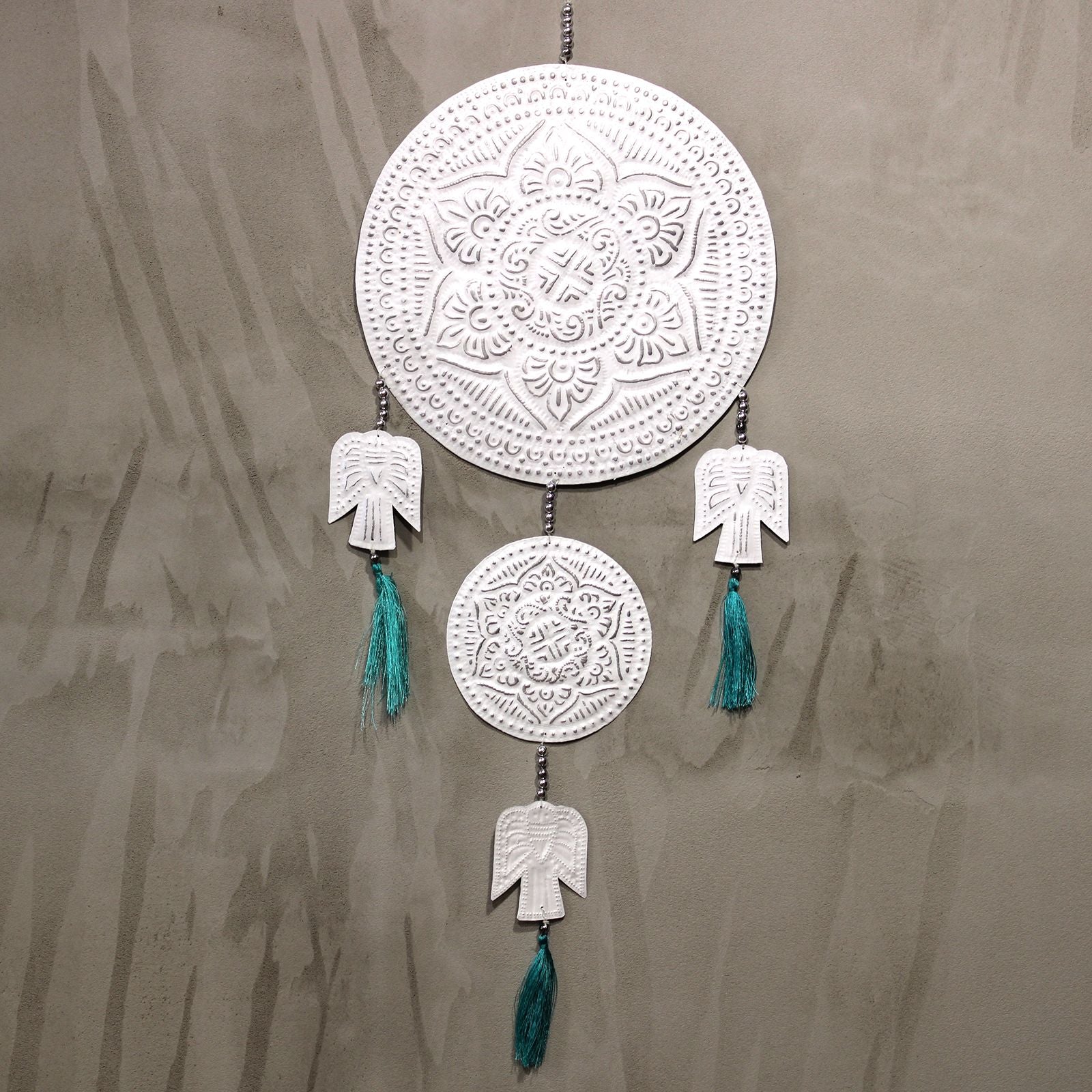 Polished Aluminium Mobile Angels Assorted Colors featuring natural patterning and unique variations - Positive Faith Hope Love