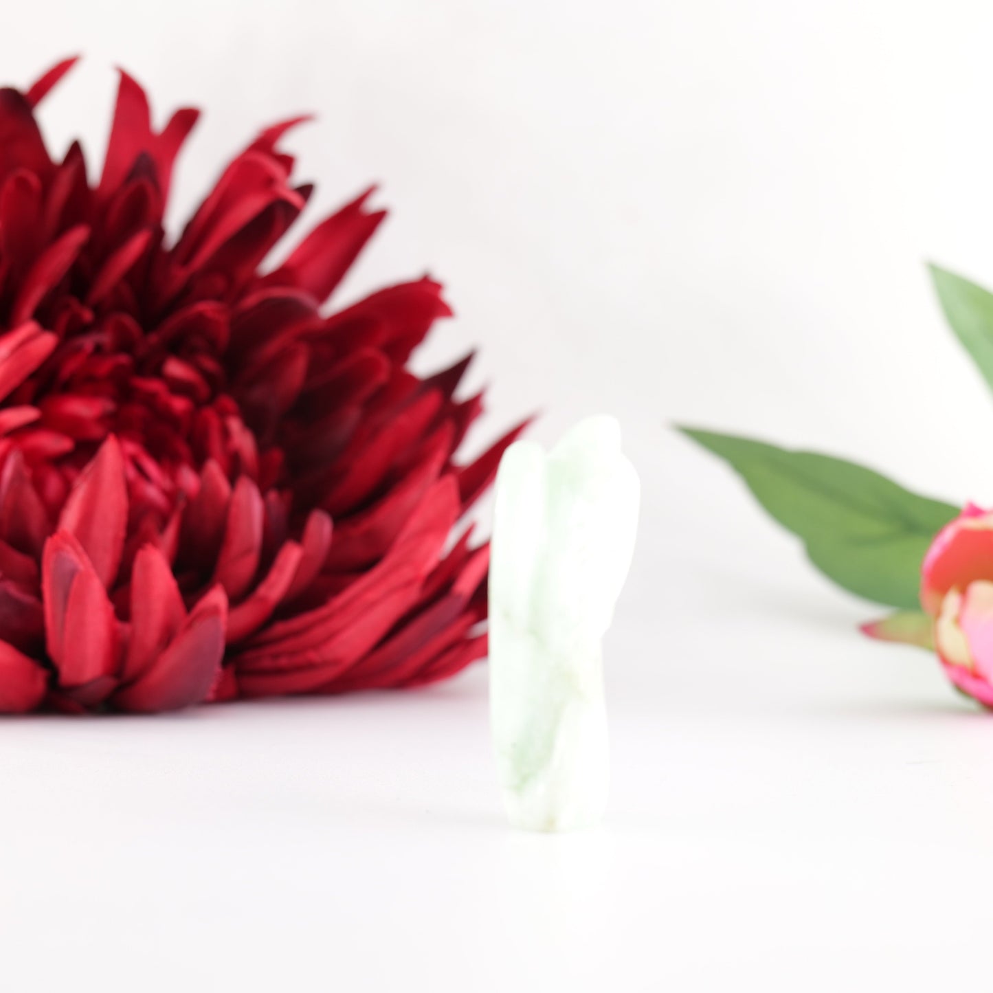 Polished Amazonite Angel 55Mm featuring aqua-green tone with silky sheen - Positive Faith Hope Love