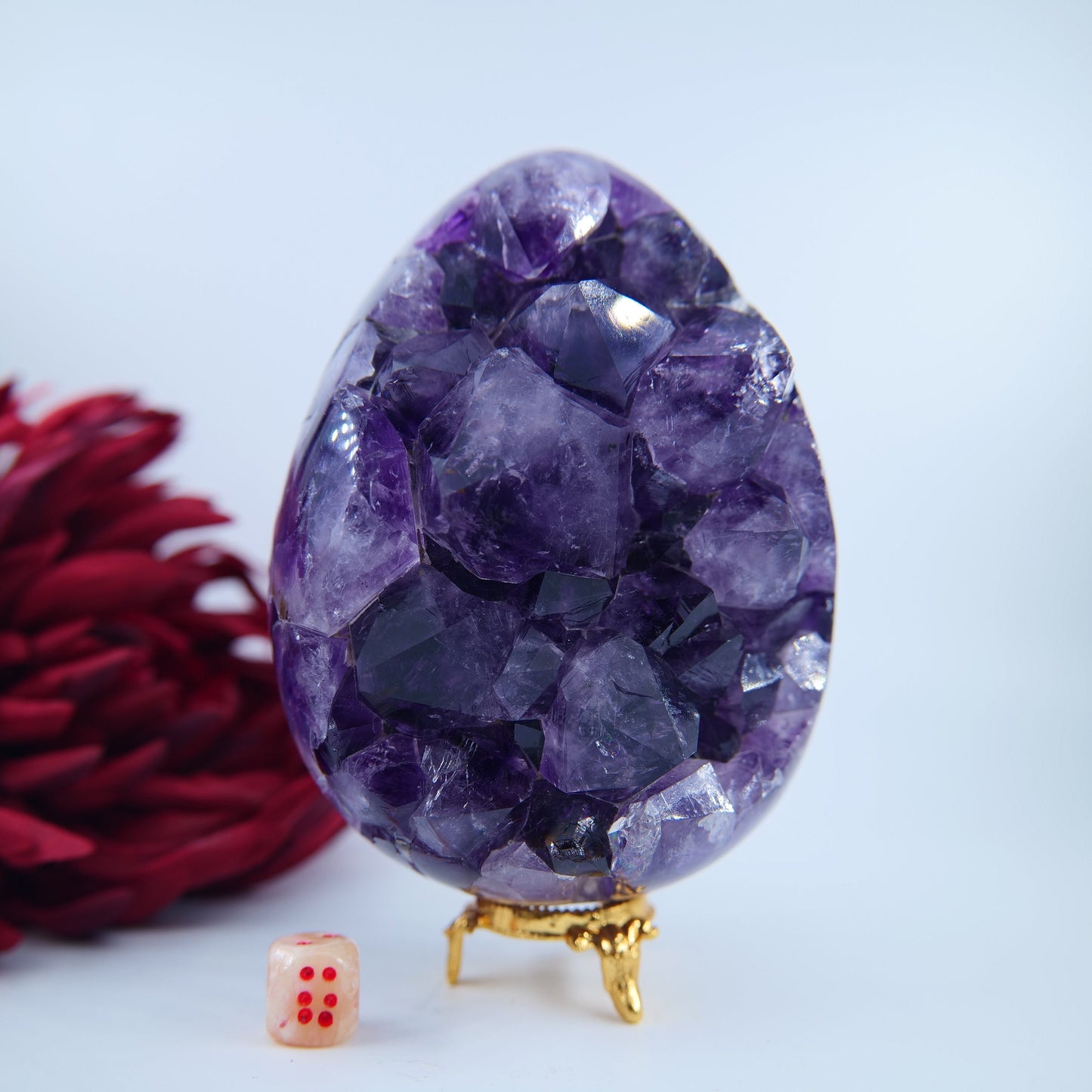 Amethyst Egg — 1824g (Brazil) - Positive Faith Hope Love
