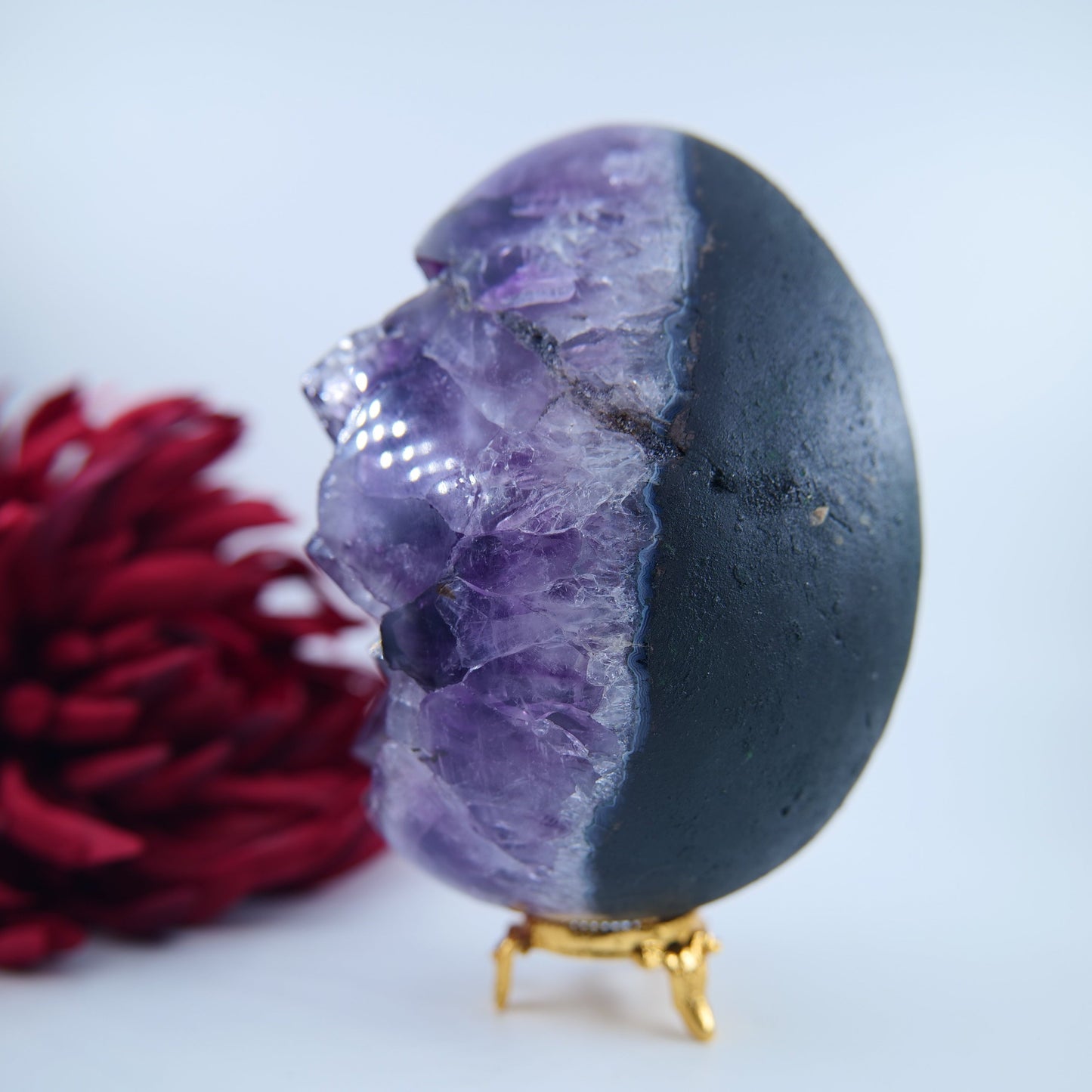 Amethyst Egg — 1824g (Brazil) - Positive Faith Hope Love