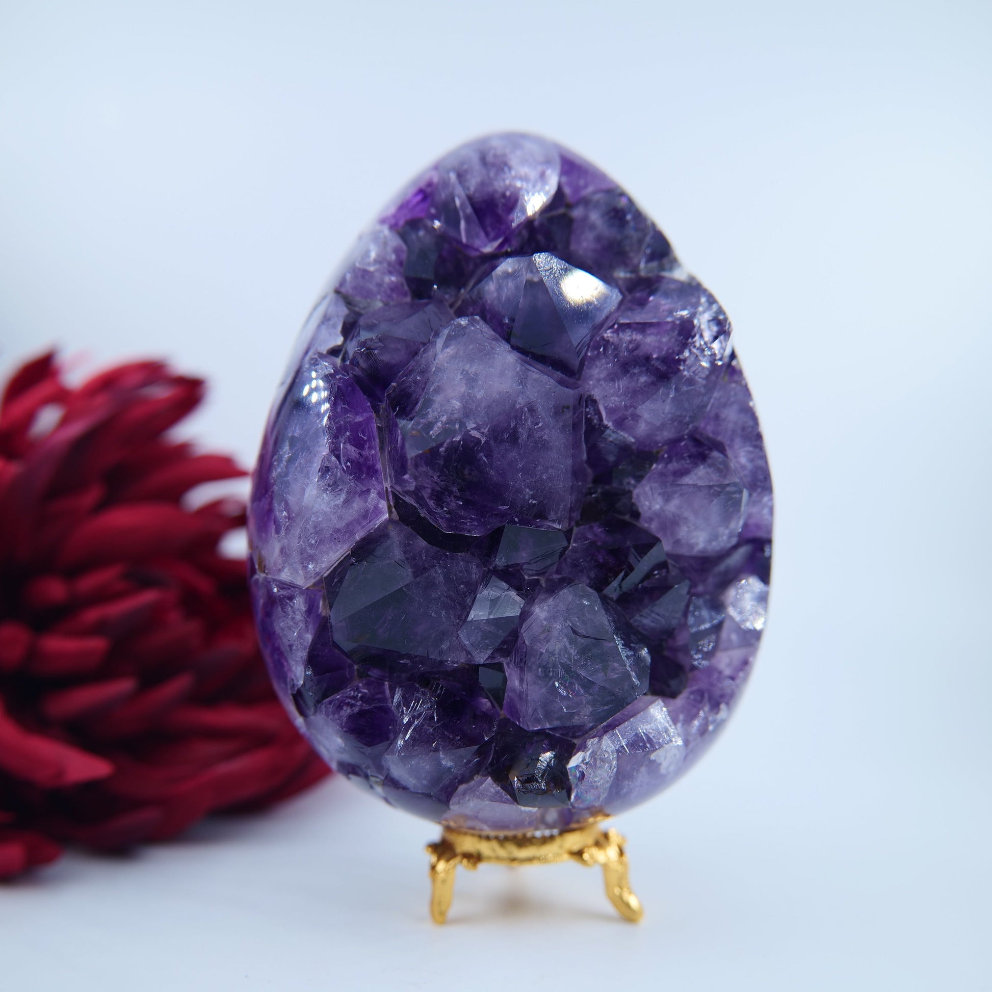 Amethyst Egg — 1824g (Brazil) - Positive Faith Hope Love