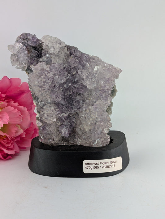 Polished Amethyst Flower 470 Grams featuring rich purple colour and natural clarity - Positive Faith Hope Love