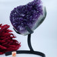 Amethyst Heart — 1535g, On Custom Stand - Positive Faith Hope Love