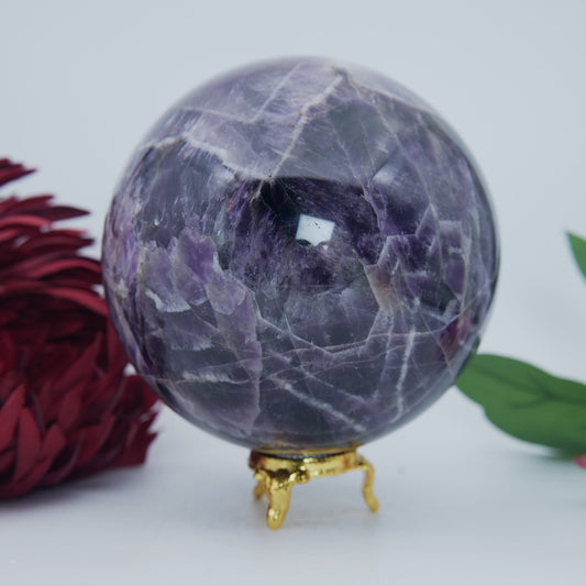 Amethyst Sphere 2035g - Positive Faith Hope Love