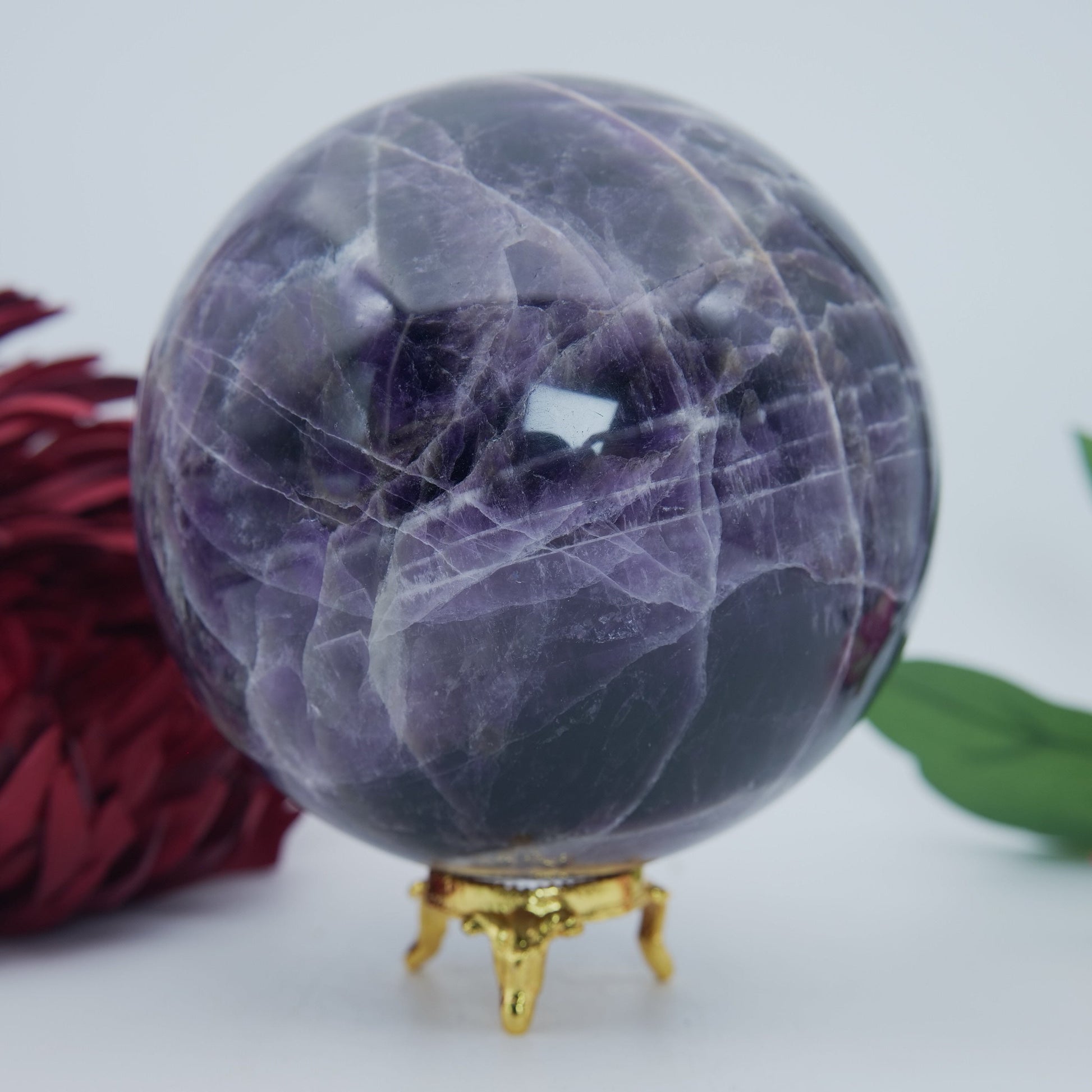 Amethyst Sphere 2035g - Positive Faith Hope Love