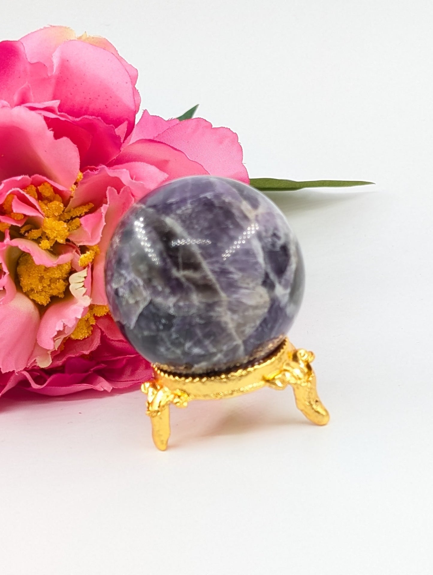 Amethyst Sphere - 45mm - 131g - Positive Faith Hope Love