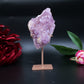 Natural Amethyst Spirit Druzy Cluster On Stand 238G featuring rich purple colour and natural clarity - Positive Faith Hope Love