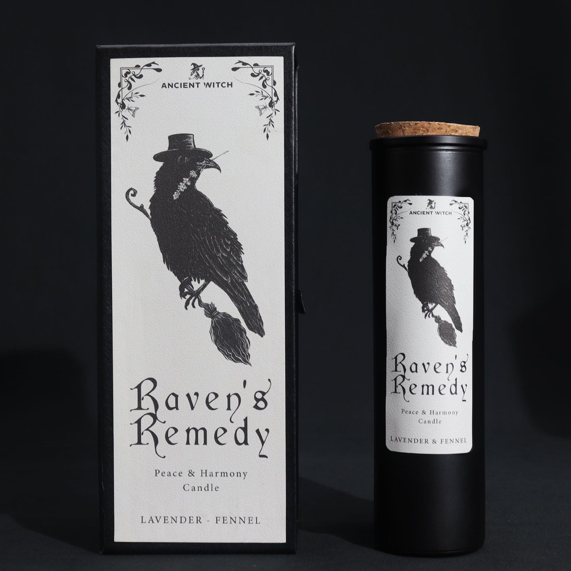 Polished Ancient Witch Ritual Candles Ravens Remedy featuring natural patterning and unique variations - Positive Faith Hope Love