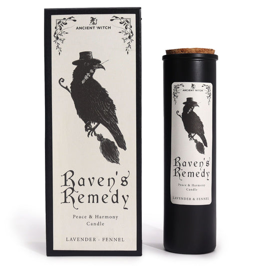 Polished Ancient Witch Ritual Candles - Ravens' Remedy featuring natural patterning and unique variations - Positive Faith Hope Love