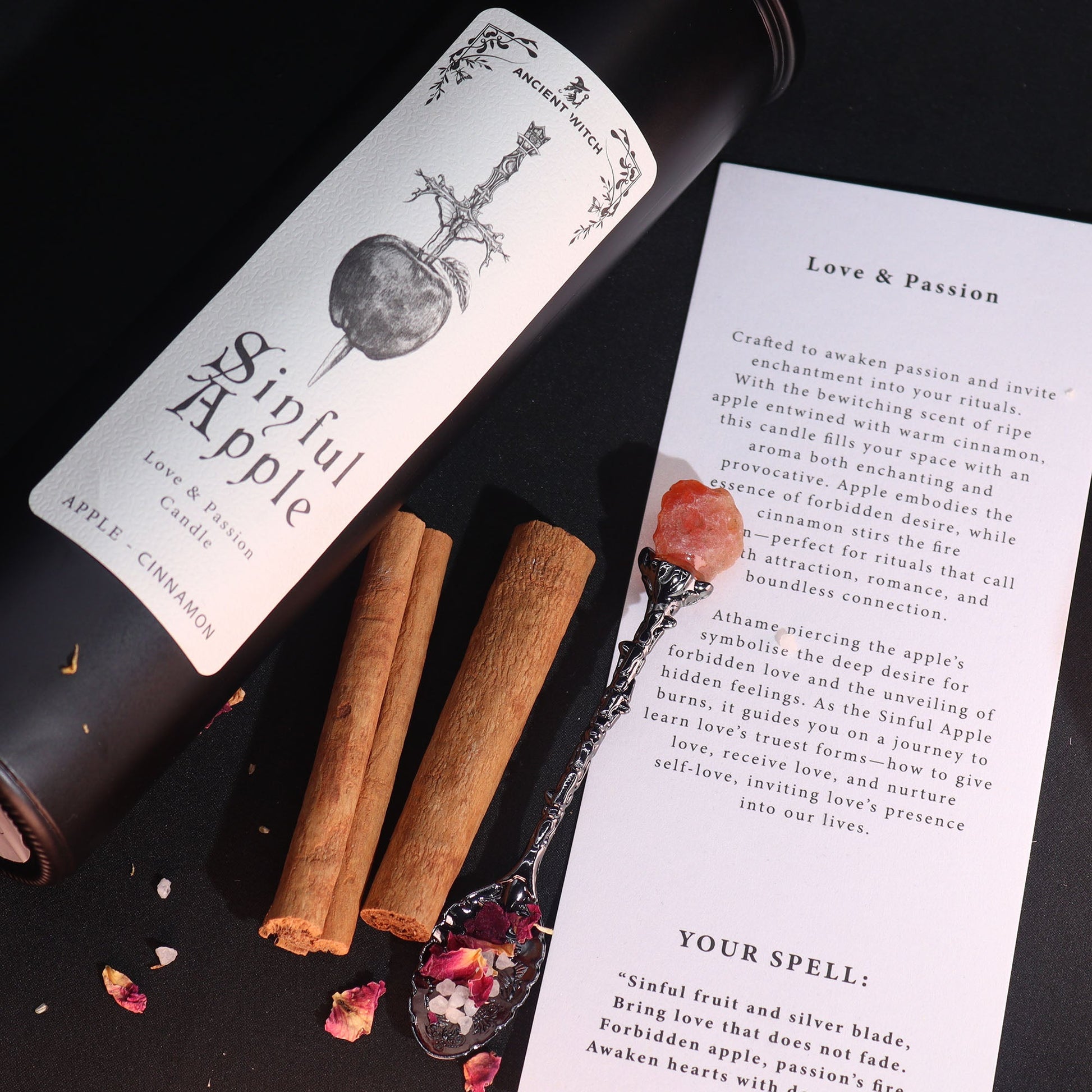 Ancient Witch Ritual Candles - Sinful Apple - Positive Faith Hope Love