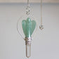 Polished Angel Pendulum With Ring Green Adventurine featuring natural patterning and unique variations - Positive Faith Hope Love