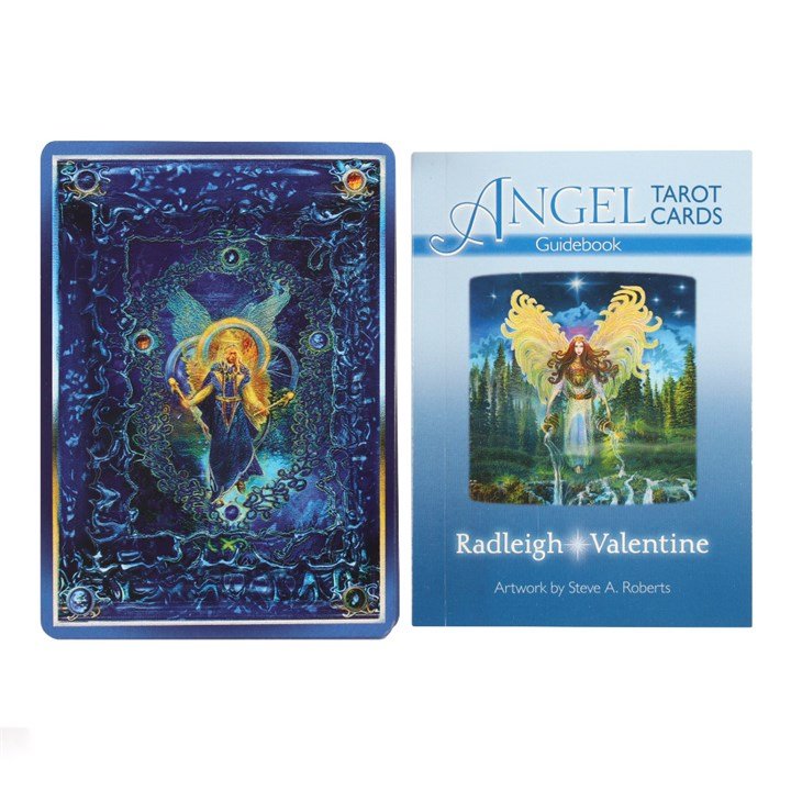 Polished Angel Tarot Cards By Radleigh Valentine featuring natural patterning and unique variations - Positive Faith Hope Love