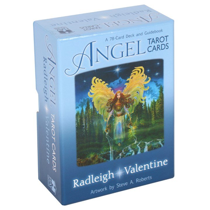Polished Angel Tarot Cards by Radleigh Valentine featuring natural patterning and unique variations - Positive Faith Hope Love